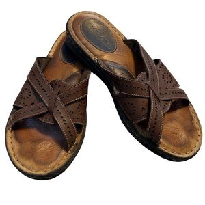 Minnetonka Sandals Brown Size 8W